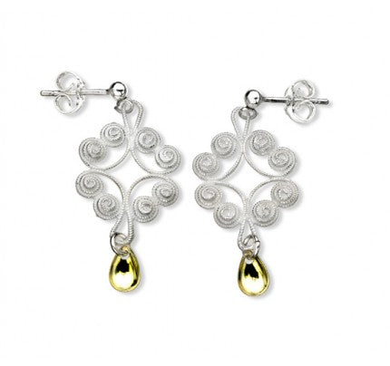 Nordland Kort ørepynt, hvit