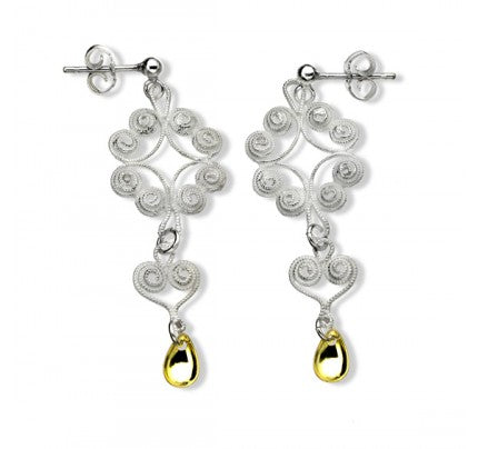 Nordland Lang ørepynt, hvit